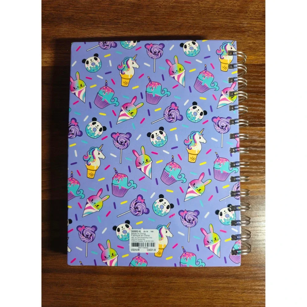 RARE Y2K Claire's Plan a Sweet Life Cat Shaker Spiral Planner with Stickers